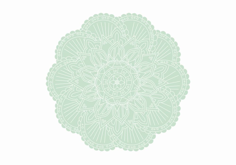 Soft Green Mandala by Pictufy Studio II — canvas wall art