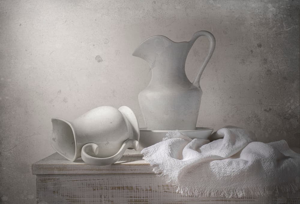 Quiet Ceramic Still Life by Margareth Perfoncio — canvas wall art