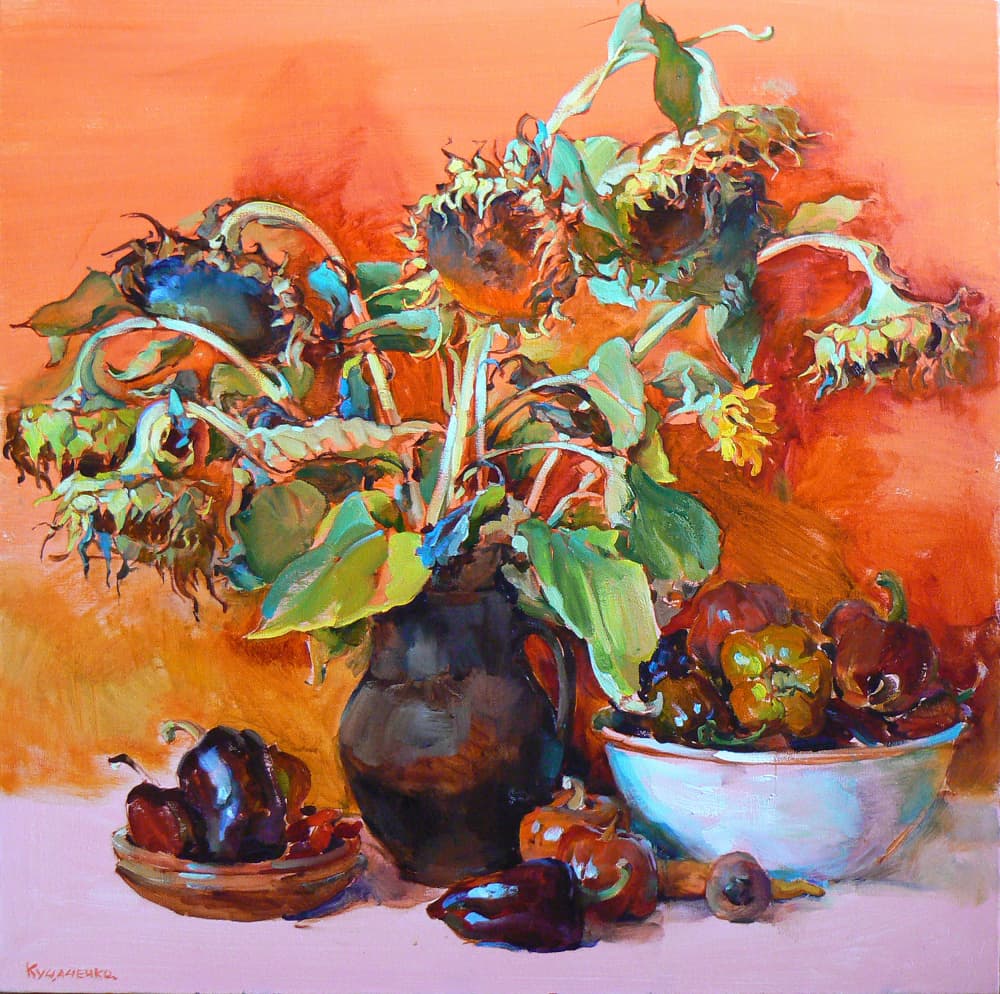 Autumn Harvest Still Life by Andrii Kutsachenko — canvas wall art