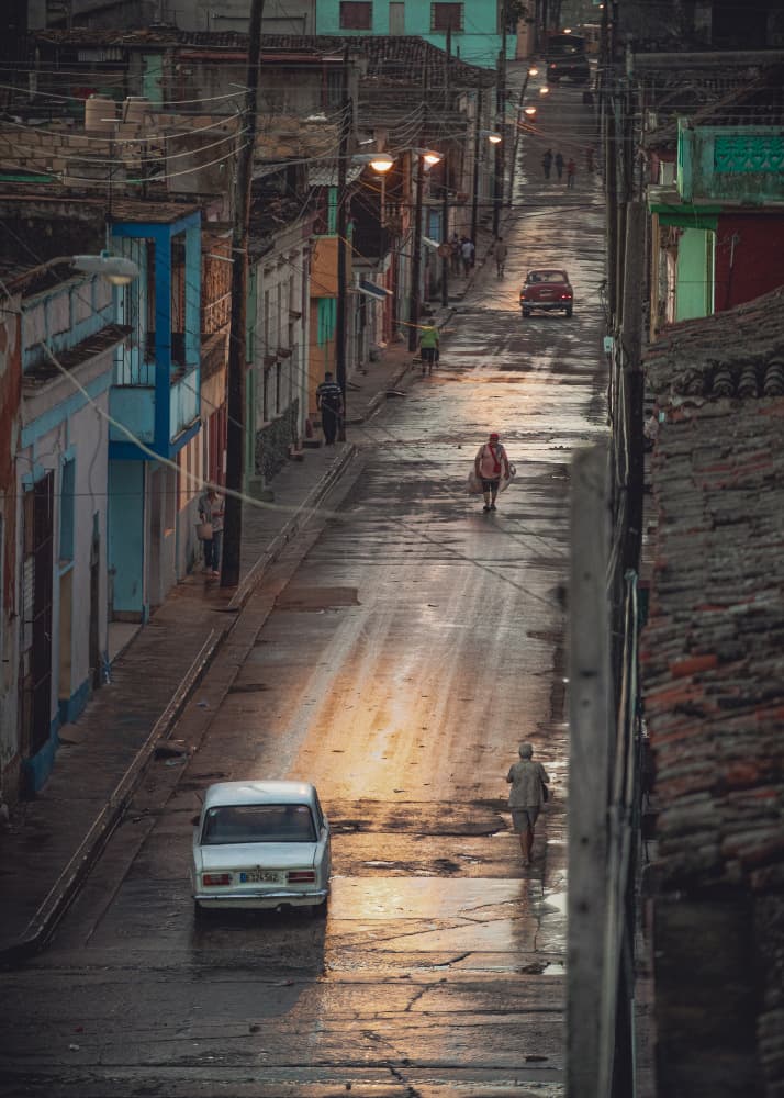 Old Street Glow by Marco Tagliarino — canvas wall art