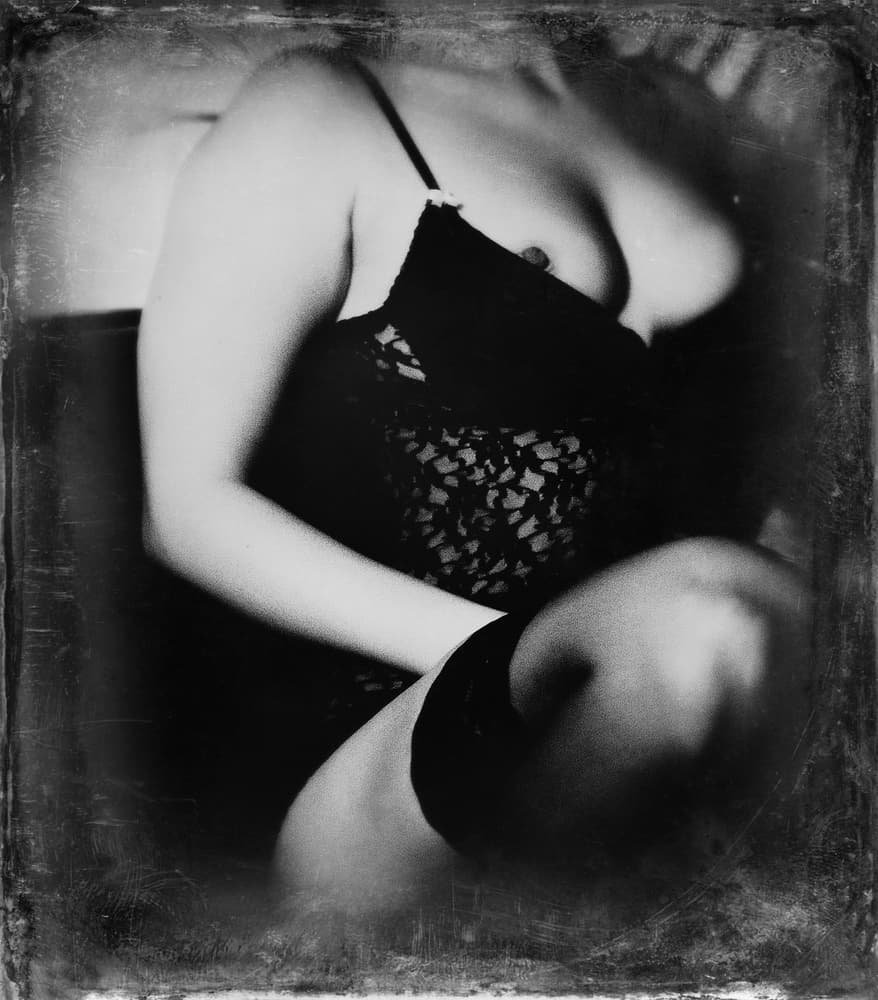 Sensual Black Lace by Bogdan Bouşcă — canvas wall art
