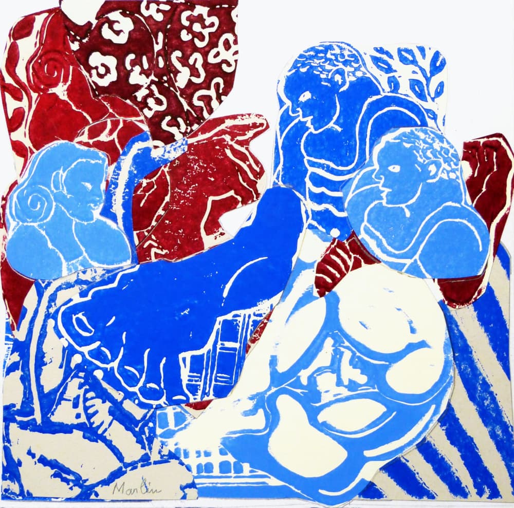 Colorful Family Forms by Pascal Marlin — canvas wall art