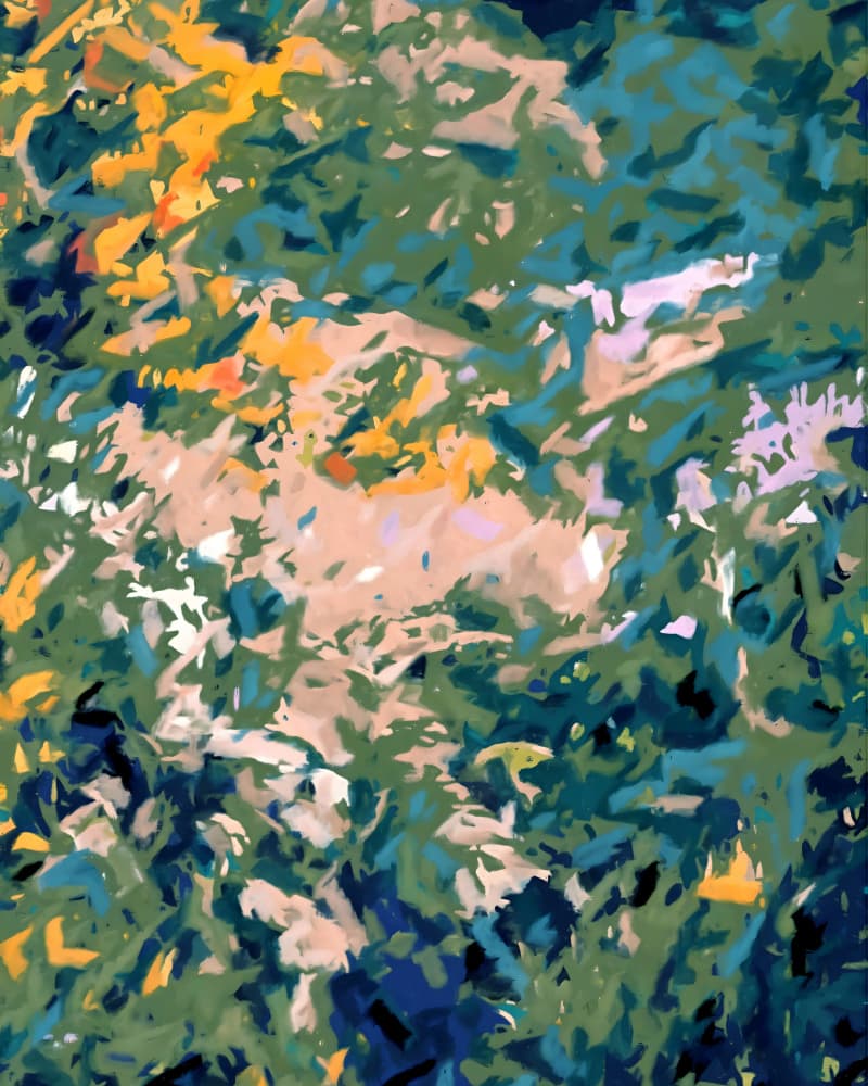 Vibrant Garden Foliage by Uma Gokhale — canvas wall art