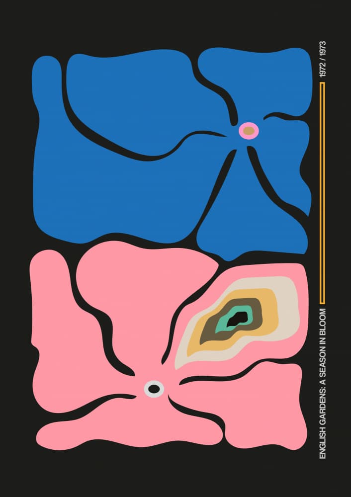 Abstract Garden Blooms by Frances Collett — canvas wall art