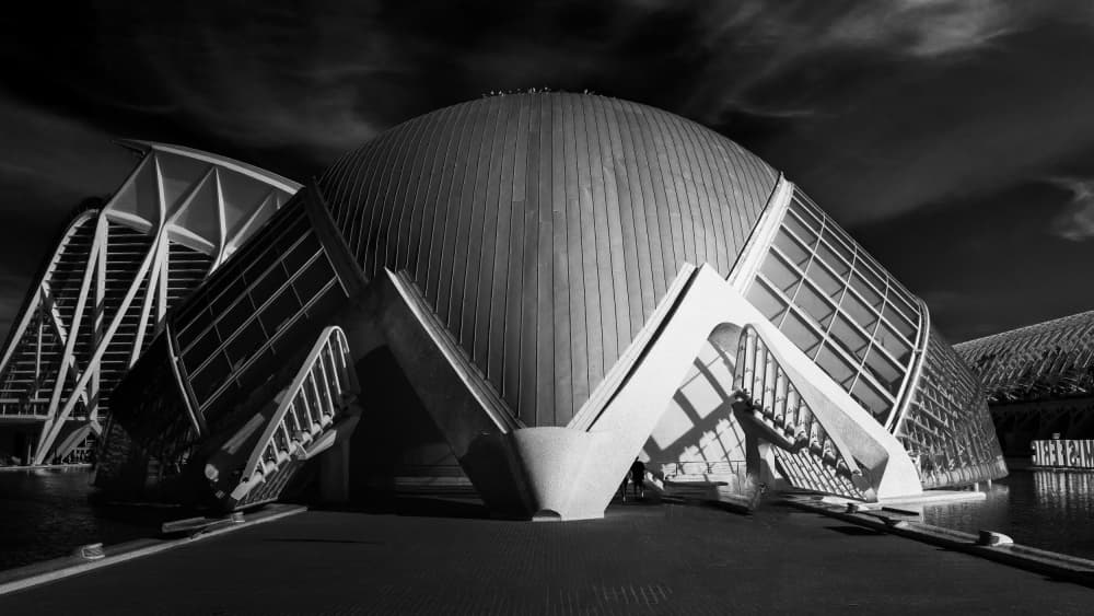 Sleek Architectural Dome by Alex Lu — canvas wall art