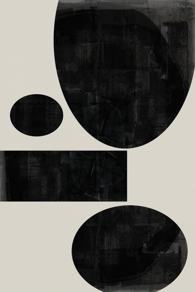 Textured Geometric Shapes by cartissi — canvas wall art