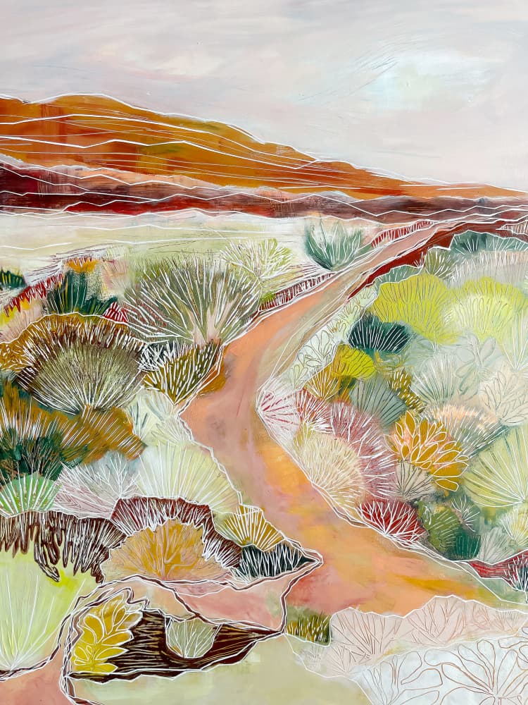 Winding Desert Path by Sarah Fitzgerald — canvas wall art