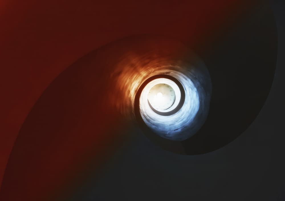 Spiral Light Tunnel by Dusan Ignac — canvas wall art