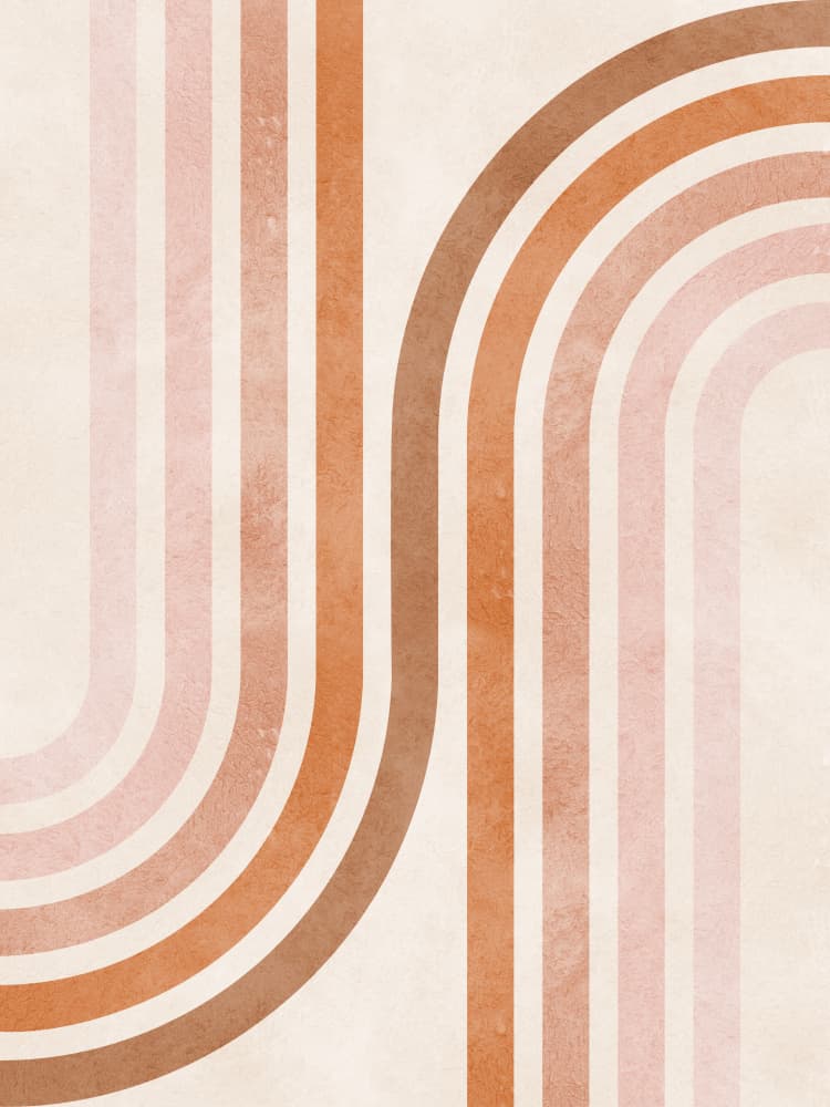 Warm Earth Arches by Vitor Costa — canvas wall art