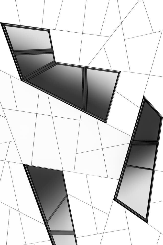 Modern Geometric Windows by Greetje van Son — canvas wall art