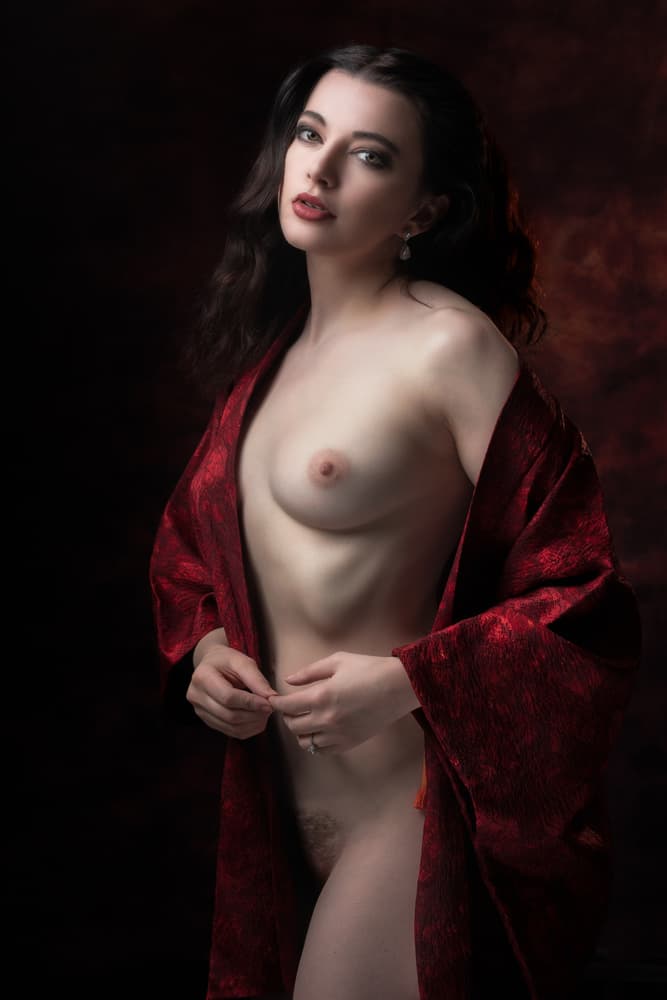 in scarlet cloak by Jan Slotboom — canvas wall art