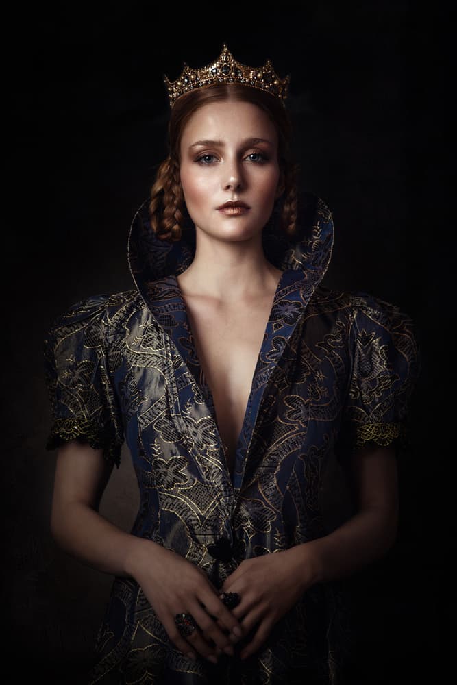 Regal Queen Portrait by Siegart — canvas wall art