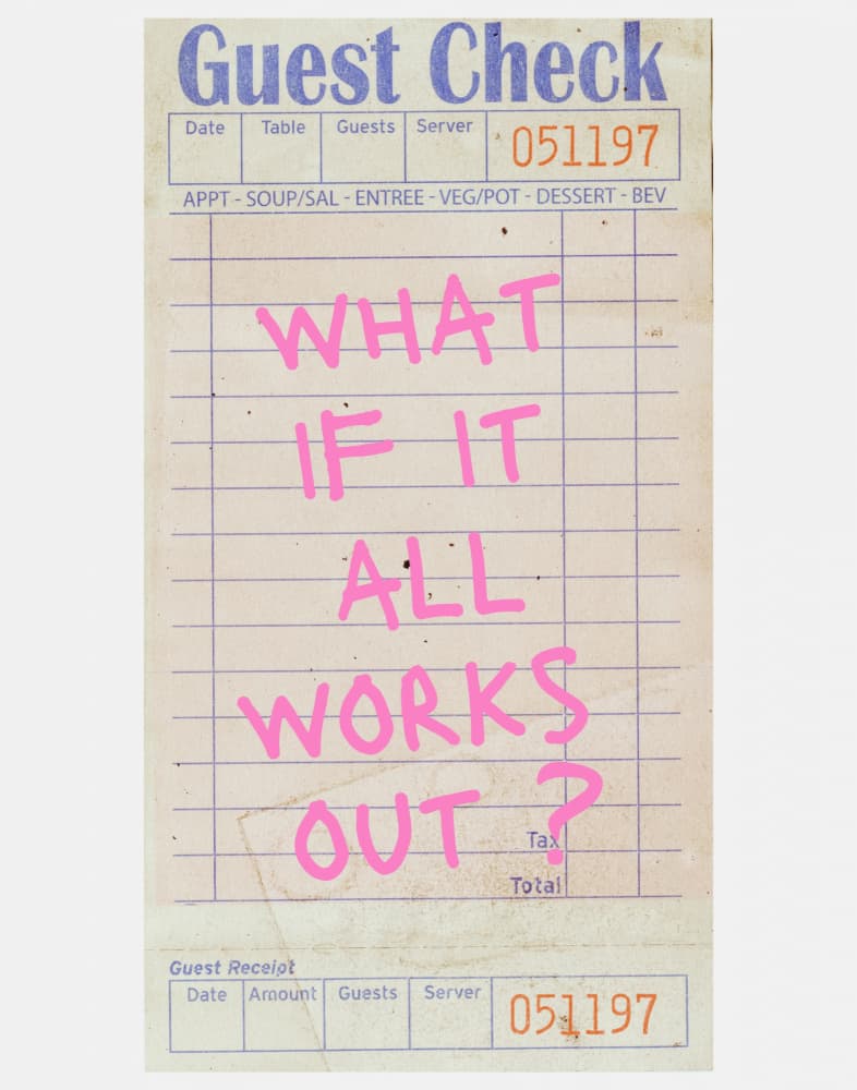 What If All Works Out by Jolly and Dash — canvas wall art