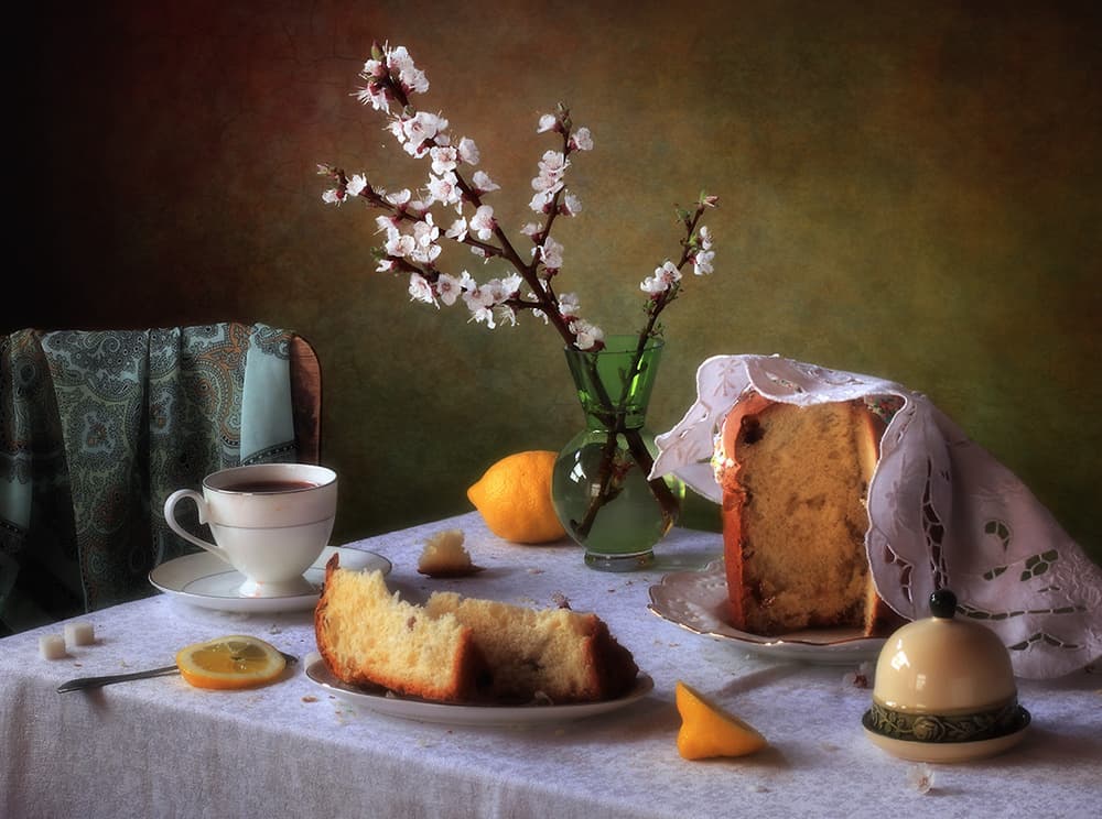 Sweet Spring Tea by Tatyana Skorokhod — canvas wall art