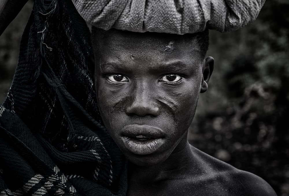 Intense African Gaze by Joxe Inazio Kuesta Garmendia — canvas wall art