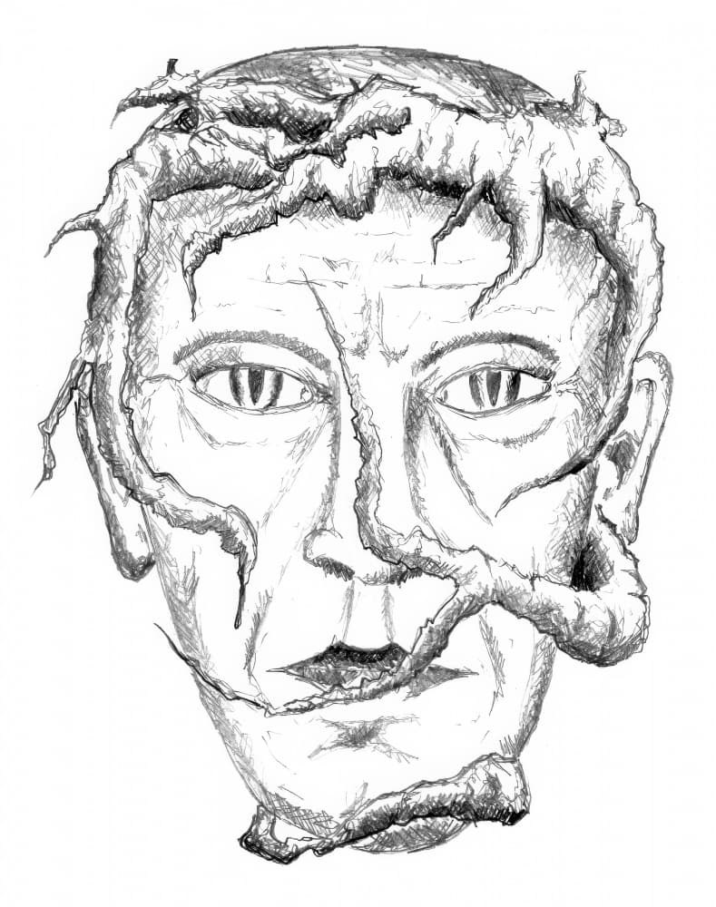 Gothic Rooted Man by Kulik — canvas wall art