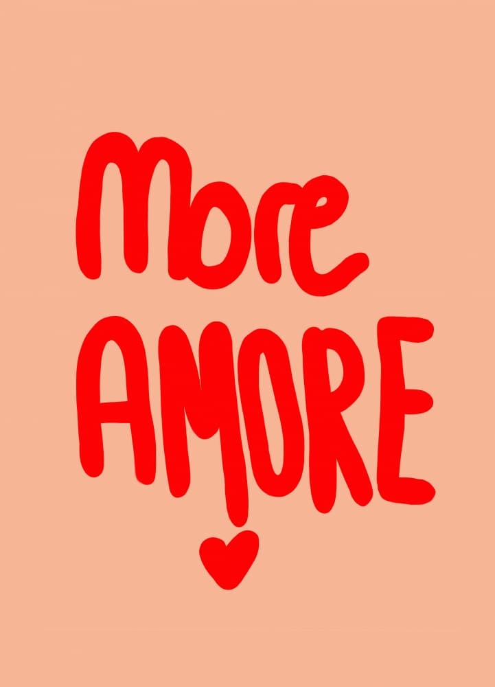 More Amore Love by Ute Arnold — canvas wall art