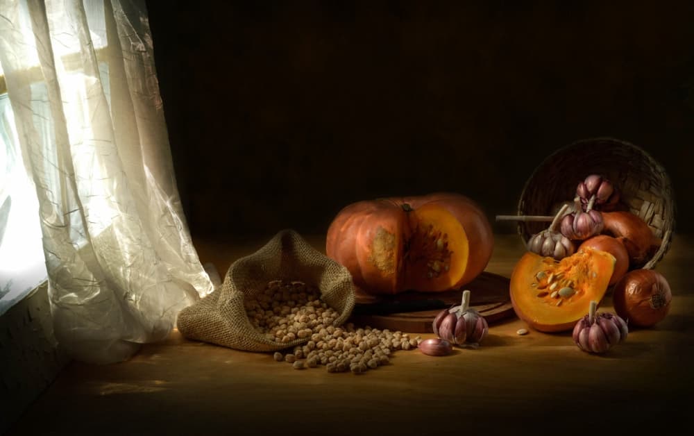 Autumn Kitchen Harvest by Margareth Perfoncio — canvas wall art