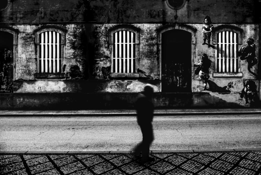 Urban Shadow Walk by Paulo Abrantes — canvas wall art
