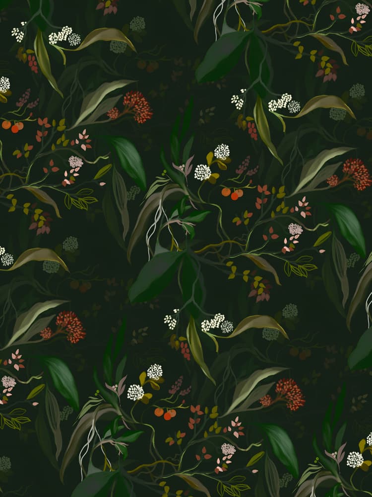 Elegant Forest Botanicals by Josie George — canvas wall art