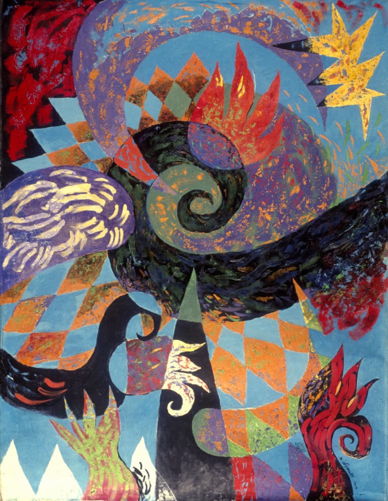 Abstract Spiral Fantasy by Kanat Ibragimov — canvas wall art