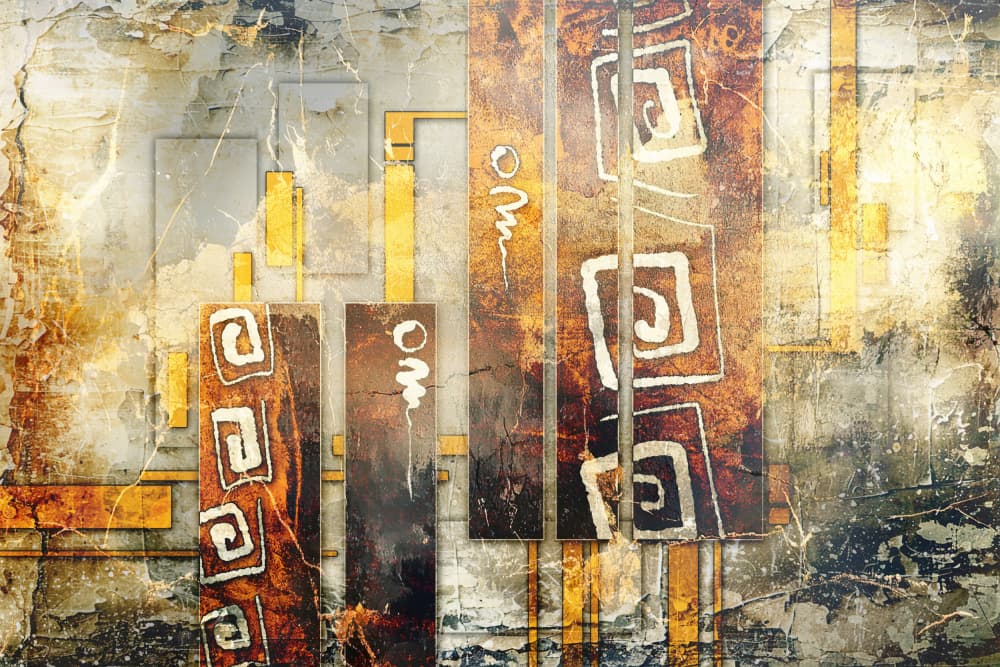 Earthy Abstract Patterns by Rafal Kulik — canvas wall art