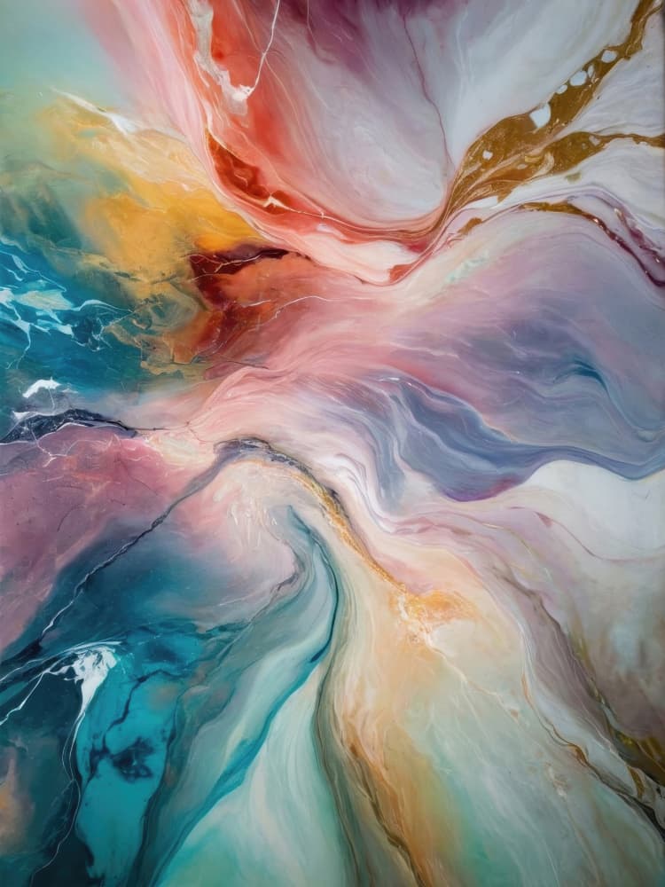 Vibrant Ethereal Flow by Alpenglow Workshop — canvas wall art