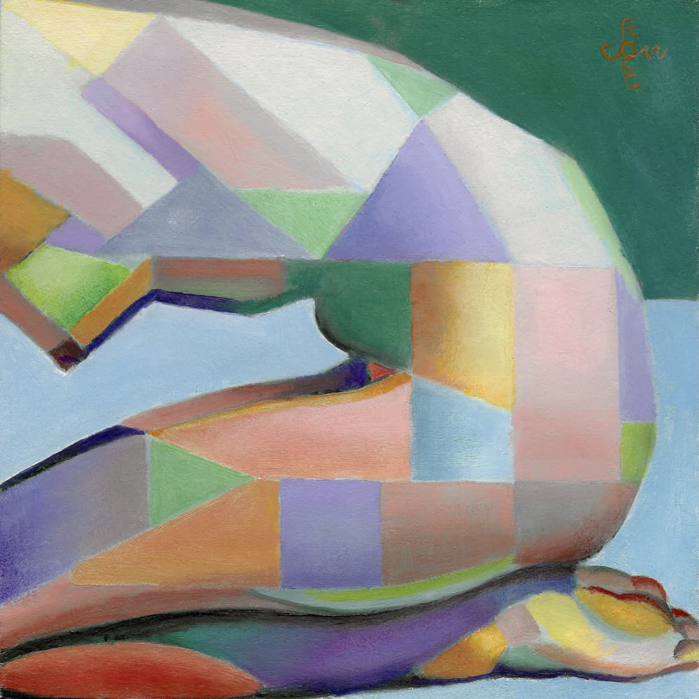 Colorful Geometric Figure by Corné Akkers — canvas wall art