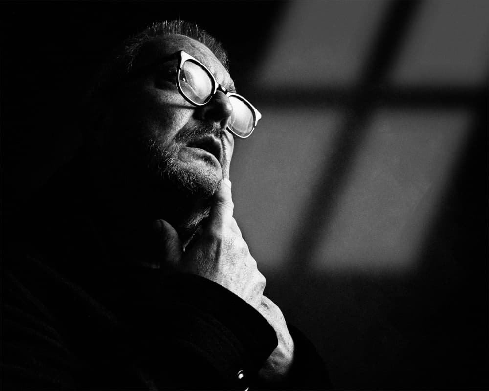 Pensive Man In Glasses by Stefan Eisele — canvas wall art