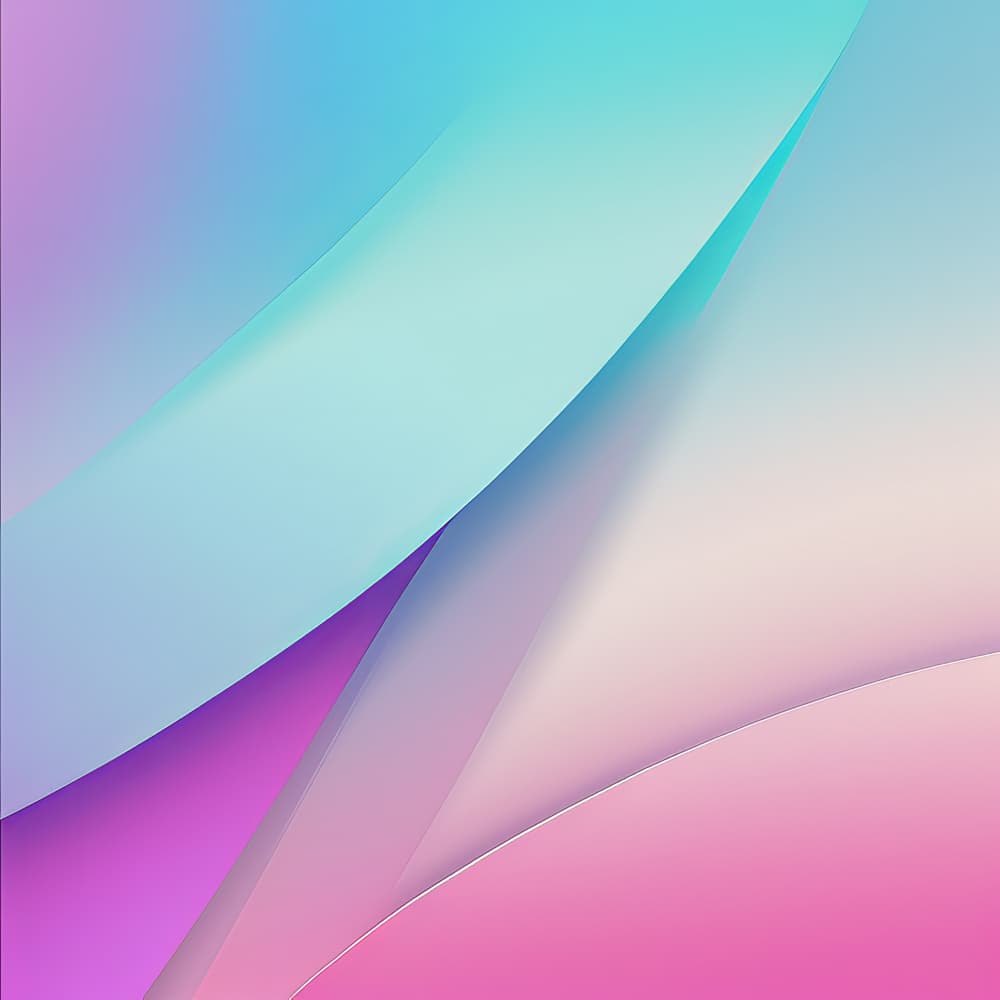Pastel Curved Layers by Bilge Paksoylu — canvas wall art