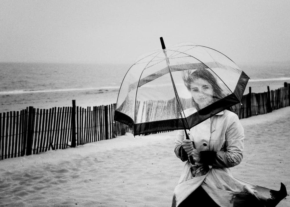 Pensive Beach Walk by Eric Drigny — canvas wall art
