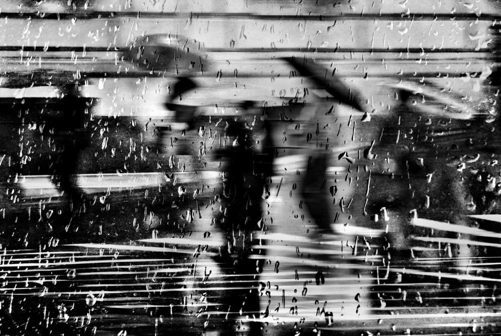 Rainy City Blur by Nicoleta Gabor — canvas wall art