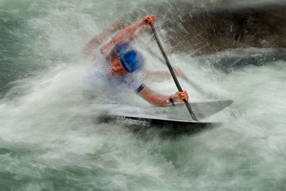 Extreme Kayaking Rush by Milan Malovrh — canvas wall art