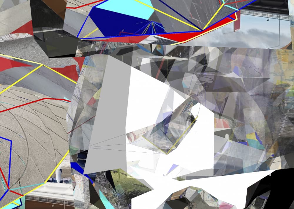 Fragmented Urban Geometry by Stefan Fransson — canvas wall art