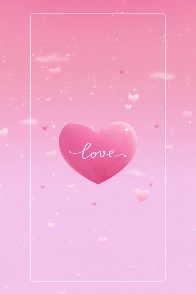 Pink Love Heart by Xuan Thai — canvas wall art