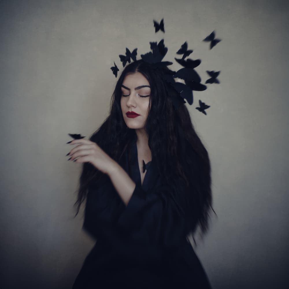 Ethereal Butterfly Woman by Raluca Arhire — canvas wall art