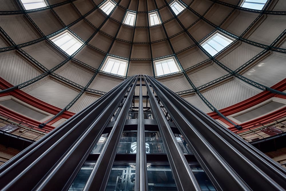 Upward Dome Structure by Michiel Hageman — canvas wall art