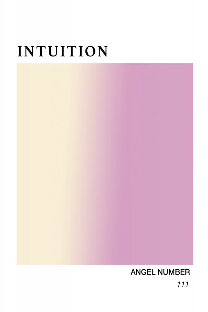 Intuition Angel Number 111 by Talitha McQueen — canvas wall art