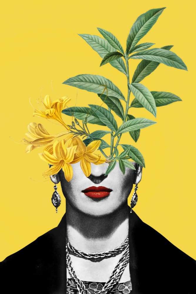 Vibrant Floral Portrait