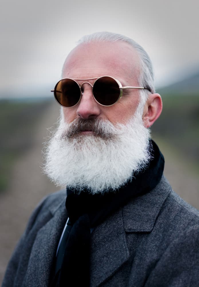 Distinguished Bearded Gentleman by Luigi Greco — canvas wall art