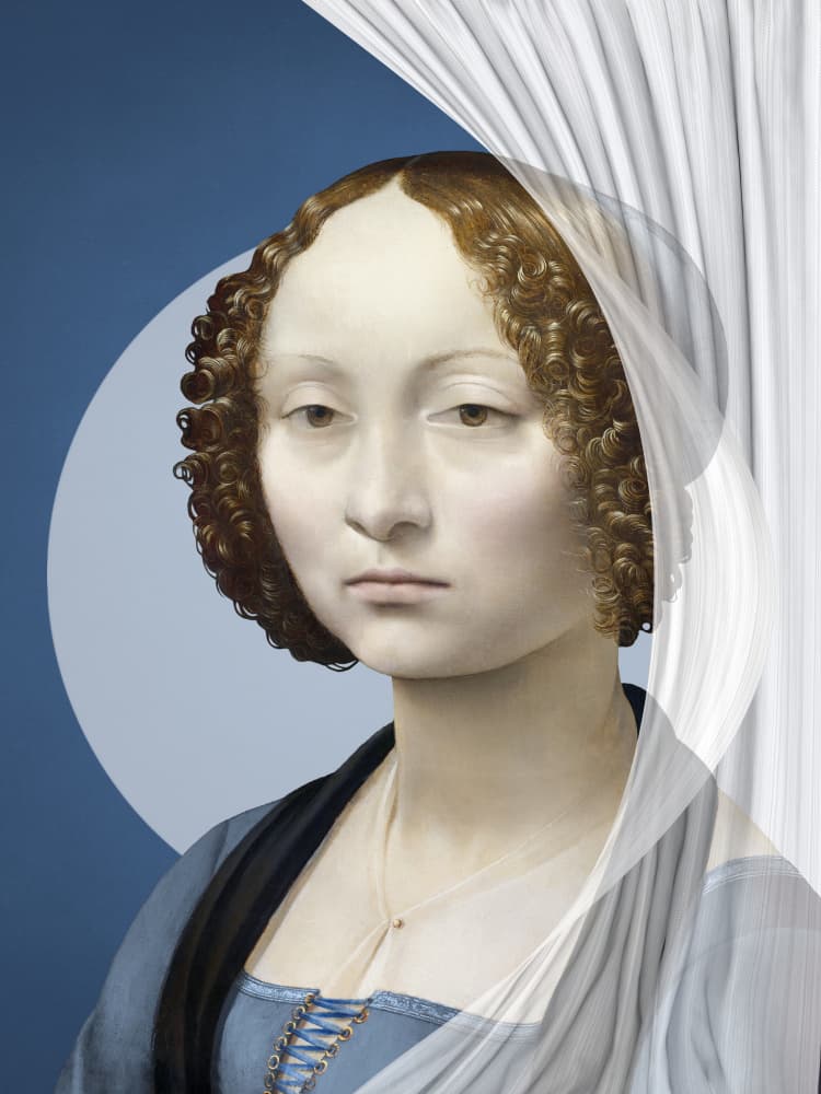 Thoughtful Renaissance Lady by Marja van den Hurk — canvas wall art