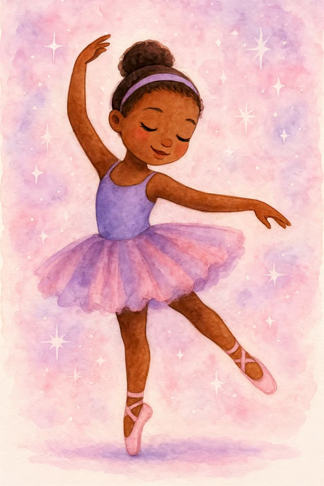 Graceful Little Ballerina by Natalie Bruns — canvas wall art