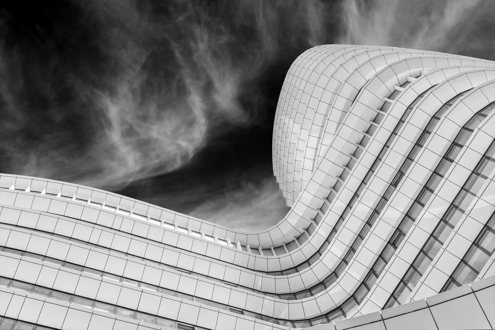 Curved Modern Architecture by Theo Luycx — canvas wall art