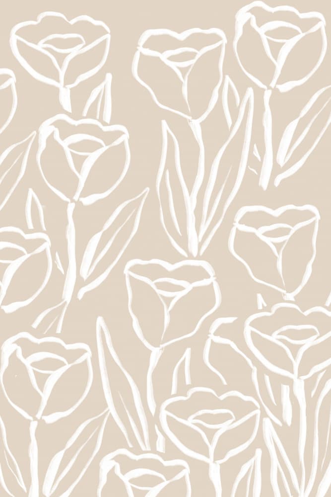 Botanical Line Art by Melloi Art Prints — canvas wall art