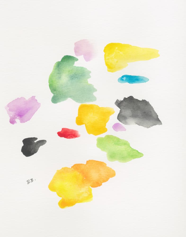 Colorful Fluid Shapes by Bronwyn Baker — canvas wall art