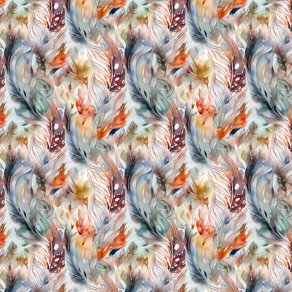 Ethereal Watercolor Feathers by Justyna Jaszke — canvas wall art