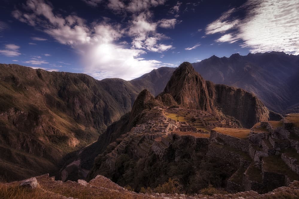 Majestic Machu Picchu Andes by Adhemar Duro — canvas wall art