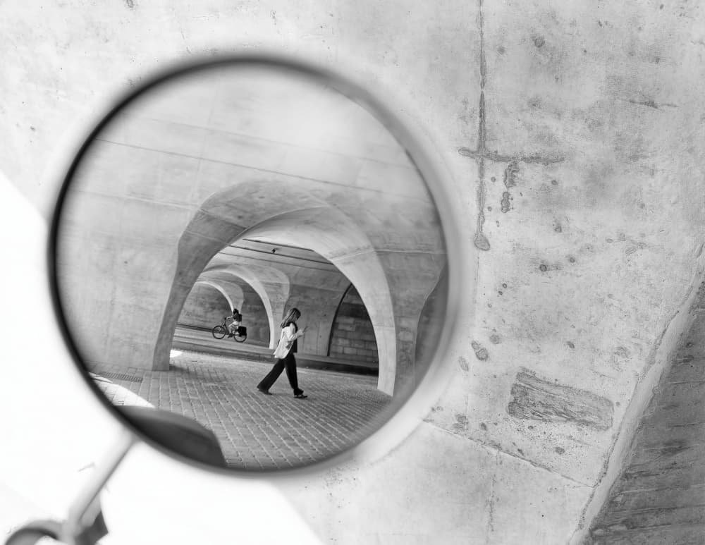 Tunnel Through a Lens by Andreas Timar — canvas wall art