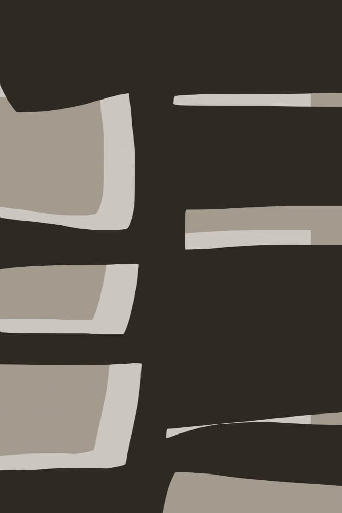 Warm Geometric Abstract by Treechild — canvas wall art