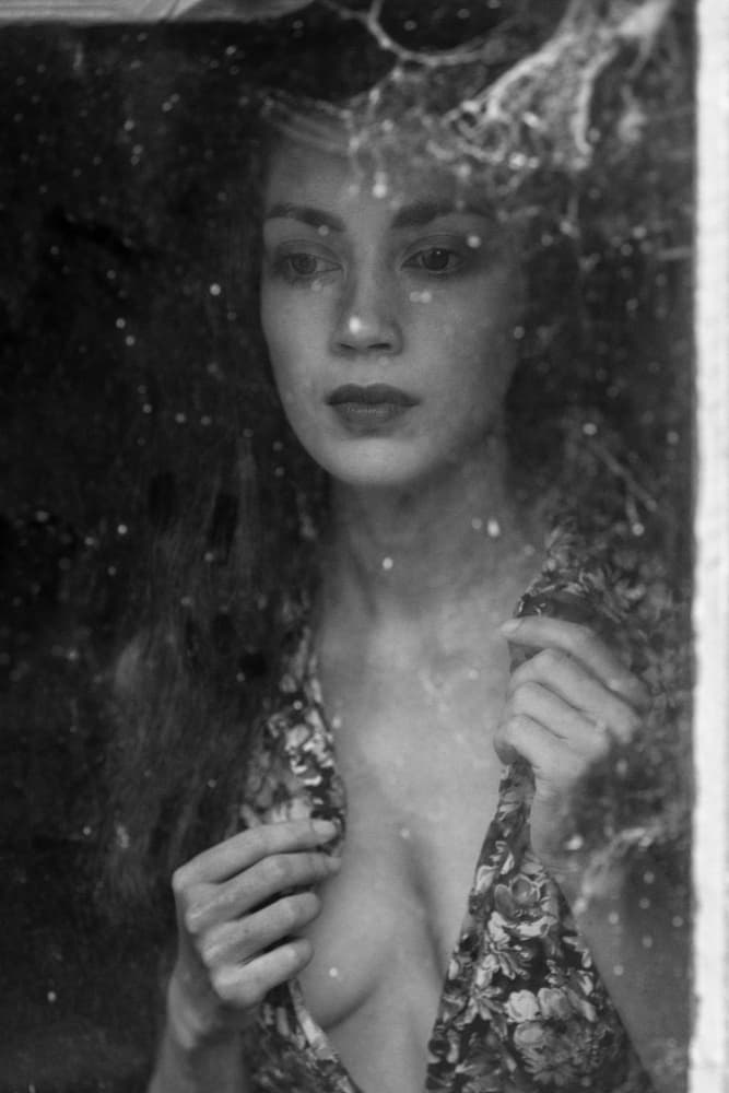 Elegant Rainy Portrait by Jan Slotboom — canvas wall art